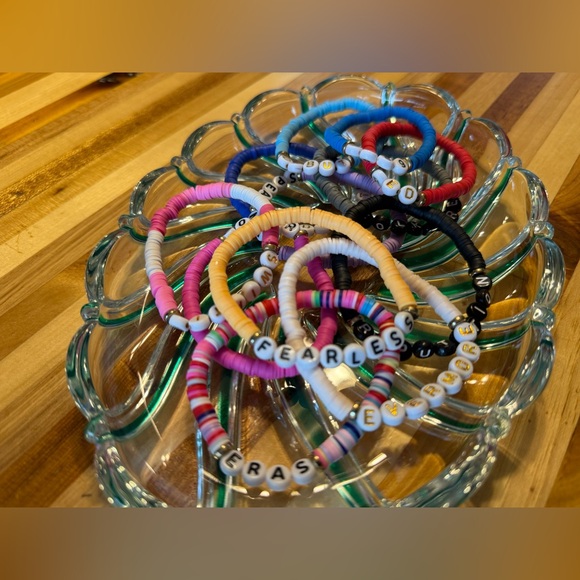Taylor Swift Colorful Beaded Bracelets, set of 12 - Picture 2 of 5